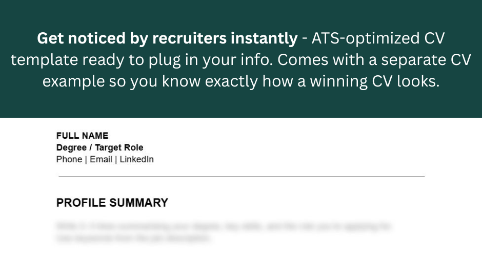 Job Application Toolkit: ATS-Optimized CV ONLY