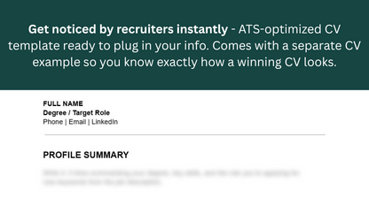 Job Application Toolkit: ATS-Optimized CV ONLY